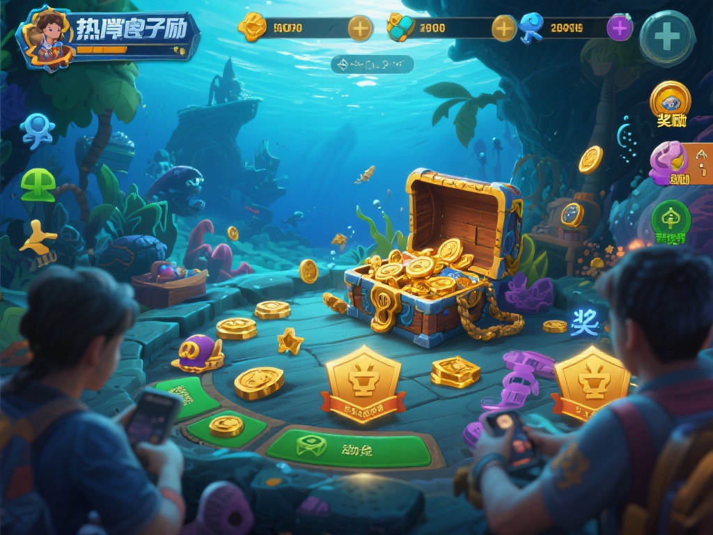 以一款热门游戏为例，某款以海洋探险为主题的电子游戏