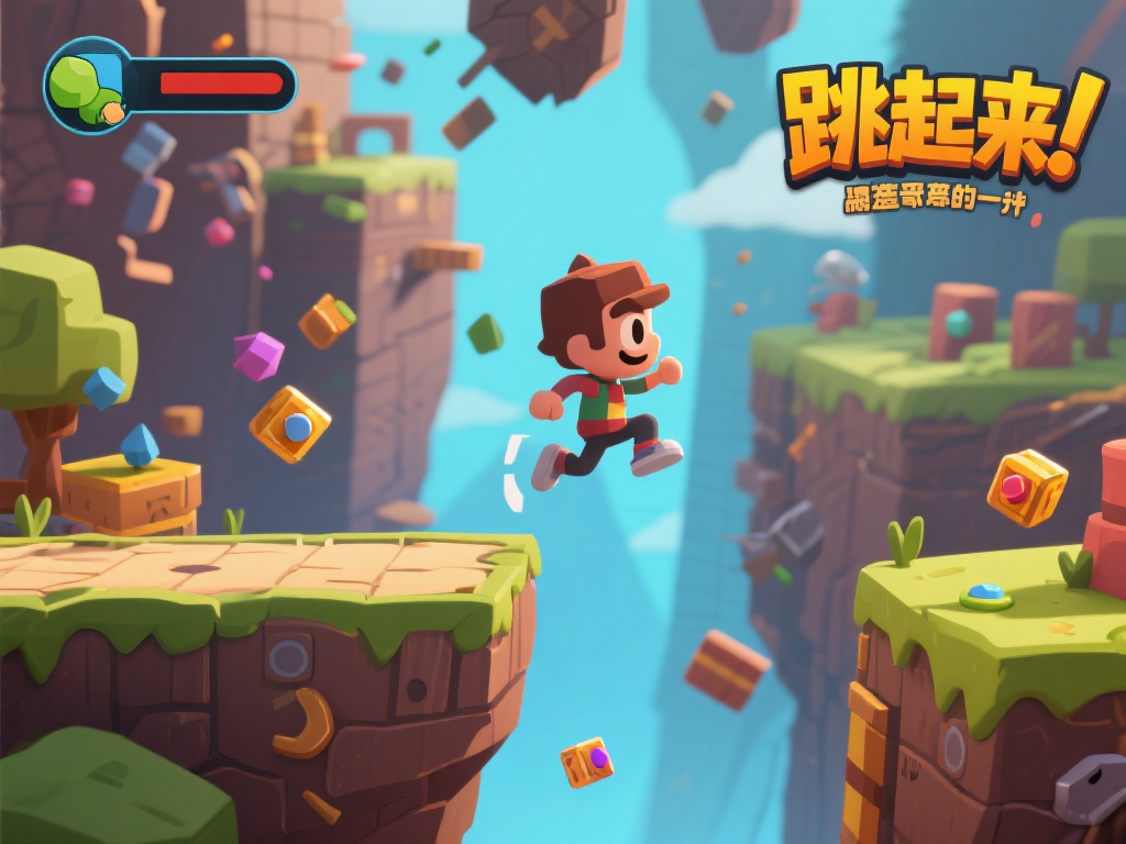 “跳起来”系列最吸引人的地方在于其独特的玩法设计。